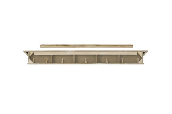 48" / 60" / 72" Henry Mantel Shelf - White Finish 5 48" / 60" / 72" Henry Mantel Shelf - White Finish - Image 3