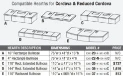 76" Cordova Classic Outdoor Fireplace -Electric Radiators Direct 3 321