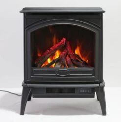 28" Lynwood Cast Iron Freestanding Electric Fireplace Stove -Electric Radiators Direct 3 380