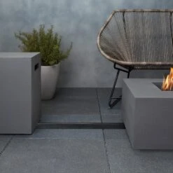 43" Beaumont Round Propane Fire Table In Flint -Electric Radiators Direct 3 452 2