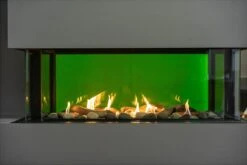 48" Lyon 4 Sided See Through Natural Gas Wall Fireplace -Electric Radiators Direct 3 456