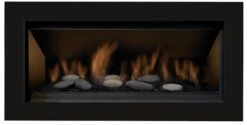 45" Bennett Natural Gas Direct Vent Linear Wall Fireplace -Electric Radiators Direct 3 462