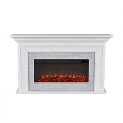 69" Sonia White Landscape Electric Fireplace -Electric Radiators Direct 3 470
