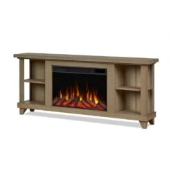 58" Penrose Driftwood Entertainment Center Electric Fireplace -Electric Radiators Direct 3 475