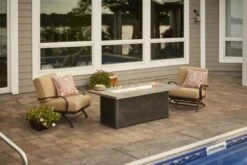 61" Cedar Ridge Linear Gas Fire Pit Table -Electric Radiators Direct 3 480