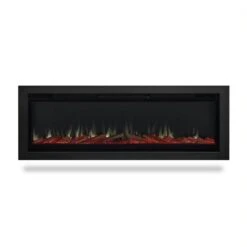 65" Wall Mounted Recessed Electric Fireplace Insert -Electric Radiators Direct 3 507