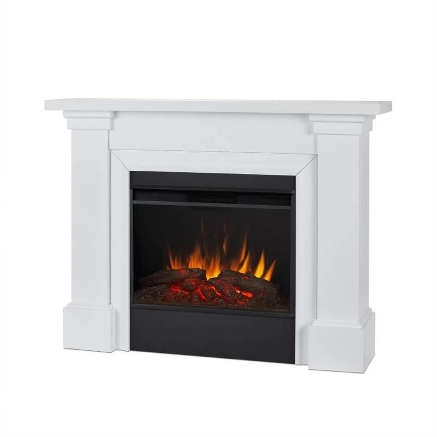 64" Manus White Electric Fireplace 5 64" Manus White Electric Fireplace - Image 3