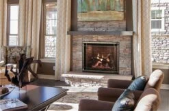 36" Empire Comfort Systems Rushmore Direct Vent TruFlame Propane Fireplace -Electric Radiators Direct 3 529