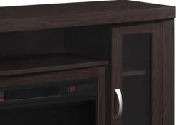 70" Hutchinson Infrared Entertainment Center Oak Espresso -Electric Radiators Direct 3 74