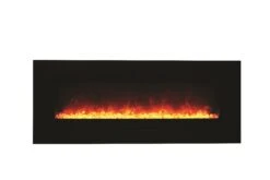 48" Amantii Flush Mount Electric Fireplace W/ Black Glass Surrounding -Electric Radiators Direct 3. 19