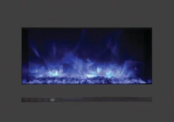26" Sierra Flush Wall Mount Electric Fireplace W/ Steel Surrounding With Clear Media -Electric Radiators Direct 3. 24