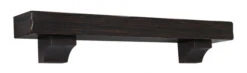 48" / 60" / 72" Shenandoah Mantel Shelf - Espresso -Electric Radiators Direct 4 157