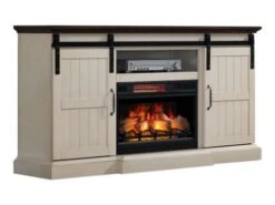 66.3" Hogan Weathered White Infrared Media Electric Fireplace -Electric Radiators Direct 4 17