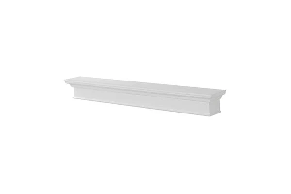 48" / 60" / 72" Henry Mantel Shelf - White Finish 6 48" / 60" / 72" Henry Mantel Shelf - White Finish - Image 4
