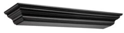 48" / 60" / 72" Crestwood Mantel Shelf - Black Finish -Electric Radiators Direct 4 180