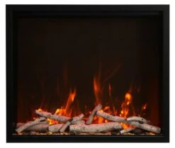 44” Traditional Bespoke Smart Indoor / Outdoor Electric Fireplace Insert -Electric Radiators Direct 4 242