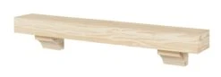 72" The Cherokee Mantel Shelf - Unfinished -Electric Radiators Direct 4 309
