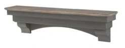48" / 60" / 72" The Hadley Shelf Or Mantel Shelf - Cottage Gray Distressed Finish -Electric Radiators Direct 4 313