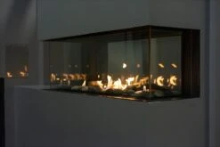 48" Lyon 4 Sided See Through Natural Gas Wall Fireplace -Electric Radiators Direct 4 337