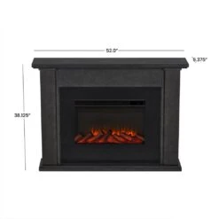 52" Tejon Slim Gray Electric Fireplace -Electric Radiators Direct 4 352