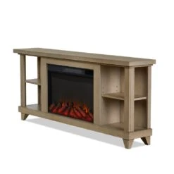 58" Penrose Driftwood Entertainment Center Electric Fireplace -Electric Radiators Direct 4 355