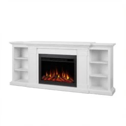 74" Winterset White Electric Fireplace -Electric Radiators Direct 4 390