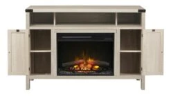 48" Dimplex Sadie Media Console Electric Fireplace With Logs -Electric Radiators Direct 4 398