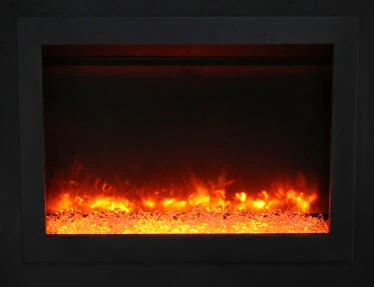 34" Sierra Flame Electric Fireplace Insert With Dual Steel Surround 7 34" Sierra Flame Electric Fireplace Insert With Dual Steel Surround - Image 5