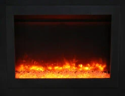 30" Sierra Flame Electric Fireplace Insert With Dual Steel Surround -Electric Radiators Direct 4. 13
