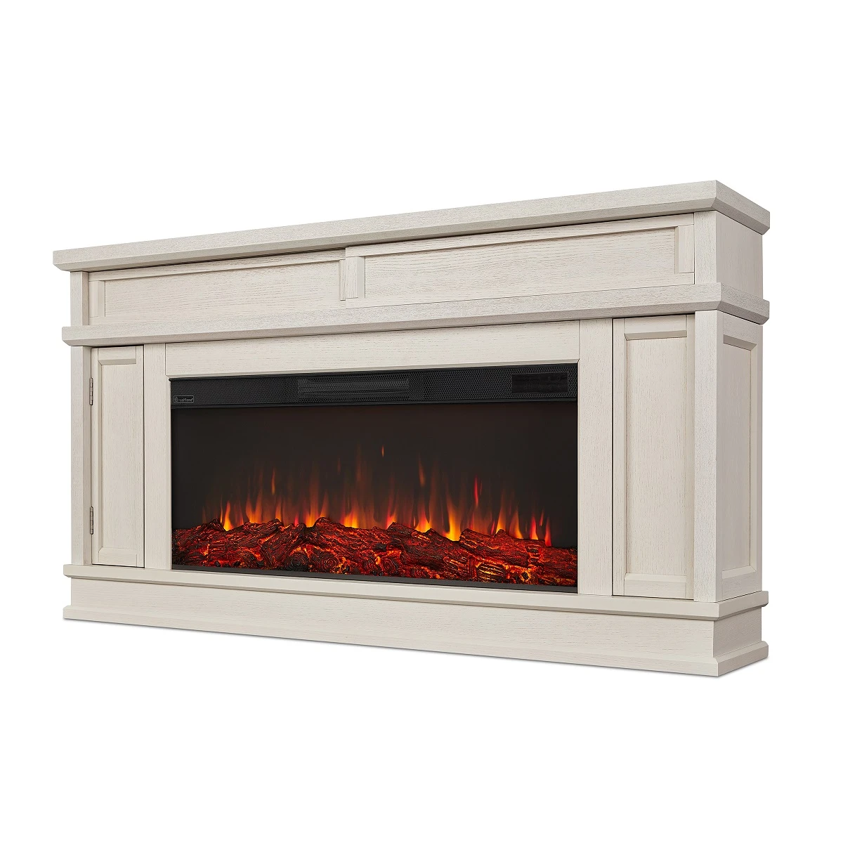 60" Torrey Bone White Electric Fireplace 5 60" Torrey Bone White Electric Fireplace - Image 3