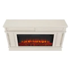 60" Torrey Bone White Electric Fireplace 11 60" Torrey Bone White Electric Fireplace -Electric Radiators Direct 4020E BNE Top