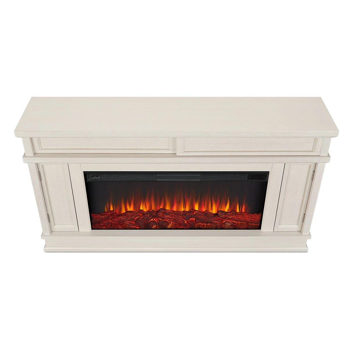 60" Torrey Bone White Electric Fireplace 6 60" Torrey Bone White Electric Fireplace - Image 4