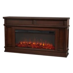 60" Torrey Dark Walnut Electric Fireplace -Electric Radiators Direct 4020E DW Main