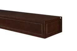 48" / 60" / 72" Sarah Mantel Shelf - Chocolate Brown Finish -Electric Radiators Direct 5 134