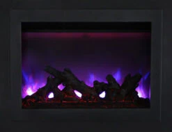 30" Sierra Flame Electric Fireplace Insert With Dual Steel Surround -Electric Radiators Direct 5 164