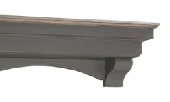 48" / 60" / 72" The Hadley Shelf Or Mantel Shelf - Cottage Gray Distressed Finish -Electric Radiators Direct 5 280