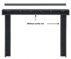48" / 56" Zachary Non-Combustible Surround - Pepper Finish -Electric Radiators Direct 5 283