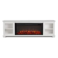 81" Benjamin White TV Stand Electric Fireplace -Electric Radiators Direct 5 285