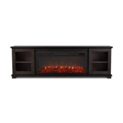 81" Benjamin Weathered Wood TV Stand Electric Fireplace -Electric Radiators Direct 5 286