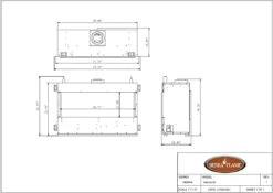 50" Vienna Liquid Propane Direct Vent Linear Fireplace -Electric Radiators Direct 5 307