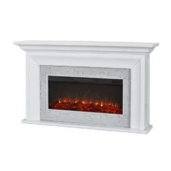 69" Sonia White Landscape Electric Fireplace -Electric Radiators Direct 5 317