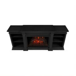 81" Eliot Grand Black Entertainment Unit With Electric Fireplace -Electric Radiators Direct 5 324