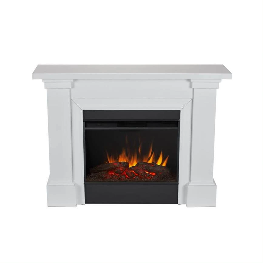64" Manus White Electric Fireplace 7 64" Manus White Electric Fireplace - Image 5