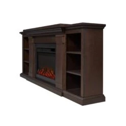 74" Winterset Dark Walnut Electric Fireplace 17 74" Winterset Dark Walnut Electric Fireplace -Electric Radiators Direct 5 350