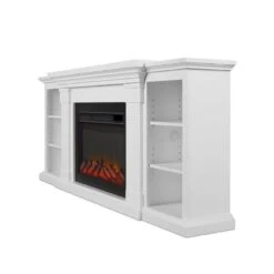 74" Winterset White Electric Fireplace -Electric Radiators Direct 5 351