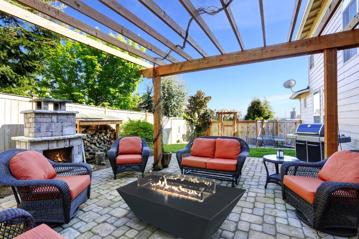 Athena 72" Grand Canyon Olympus Chat Height Liquid Propane Rectangular Gas Fire Pit Table 6 Athena 72" Grand Canyon Olympus Chat Height Liquid Propane Rectangular Gas Fire Pit Table - Image 4