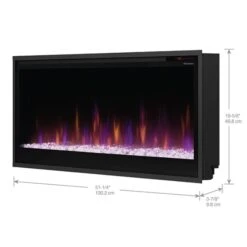 50" Dimplex Multi-Fire Slim Built-in Linear Electric Fireplace -Electric Radiators Direct 5 362