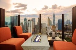 Athena 72" Grand Canyon Olympus Chat Height Liquid Propane Rectangular Gas Fire Pit Table 30 Athena 72" Grand Canyon Olympus Chat Height Liquid Propane Rectangular Gas Fire Pit Table -Electric Radiators Direct 5.5