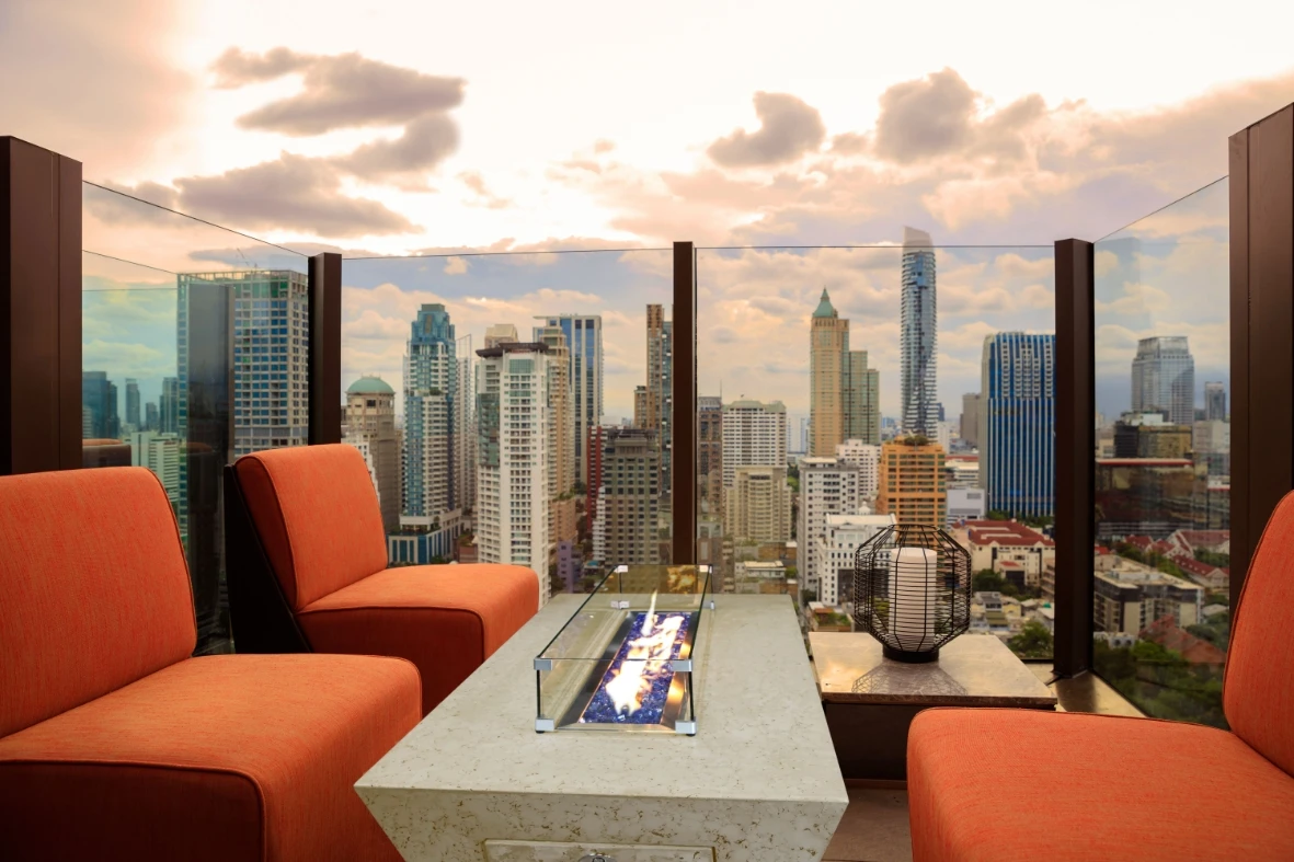 Athena 72" Grand Canyon Olympus Chat Height Liquid Propane Rectangular Gas Fire Pit Table 11 Athena 72" Grand Canyon Olympus Chat Height Liquid Propane Rectangular Gas Fire Pit Table - Image 9