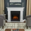 54" Thayer White Electric Fireplace -Electric Radiators Direct 5010E W Lifestyle